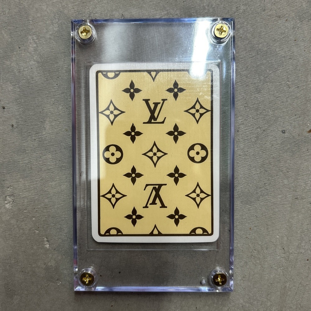 Authentic Louis Vuitton LV Playing Card in Case | 10 of Spades